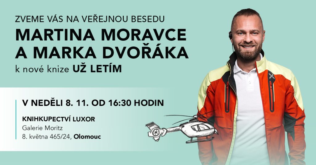 OLOMOUC: Beseda s Martinem Moravcem a Markem Dvořákem ke knize Už letím 1 1200x628 Moravec a Dvorak Olomouc