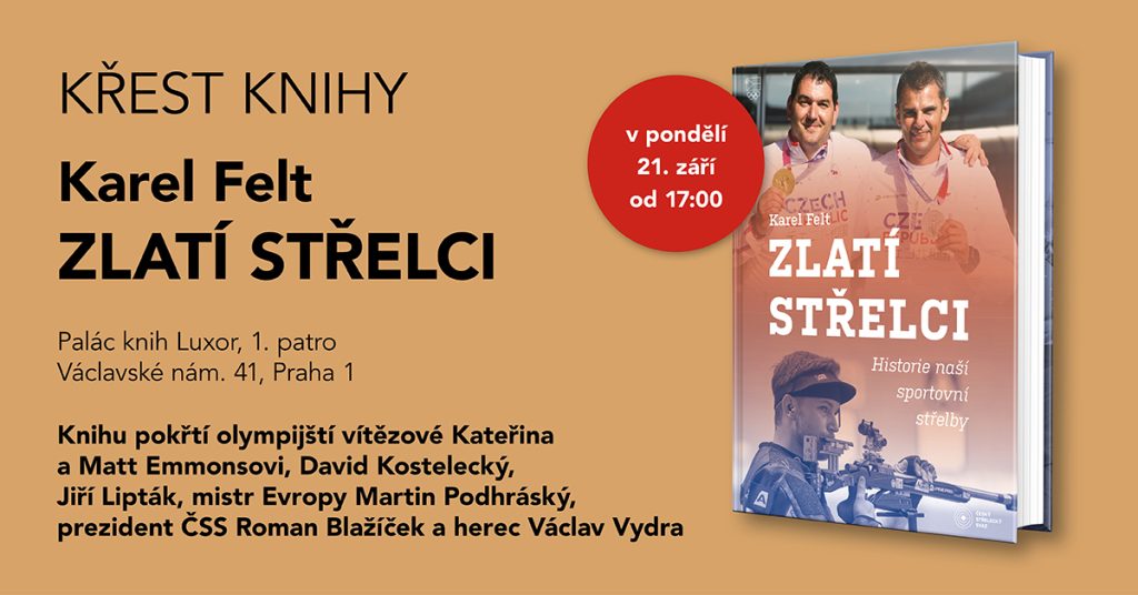 Křest knihy Karla Felta ZLATÍ STŘELCI 1 Zlati strelci 1200x628