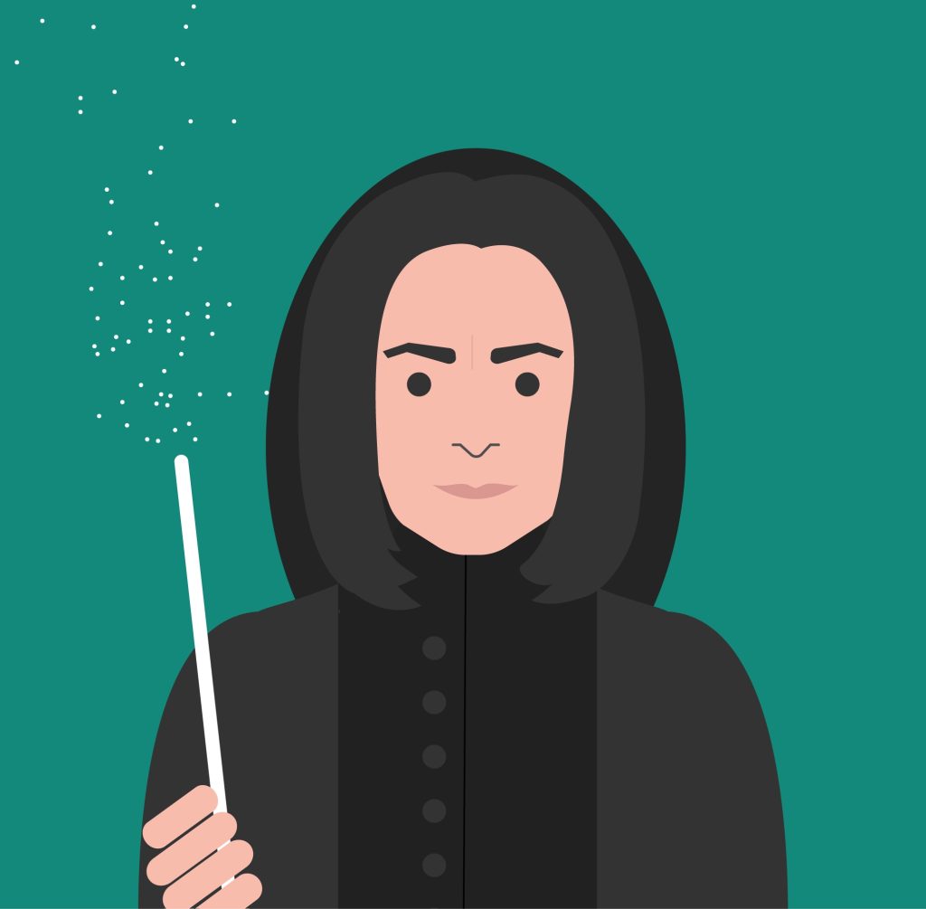 snape ilustrace mensi