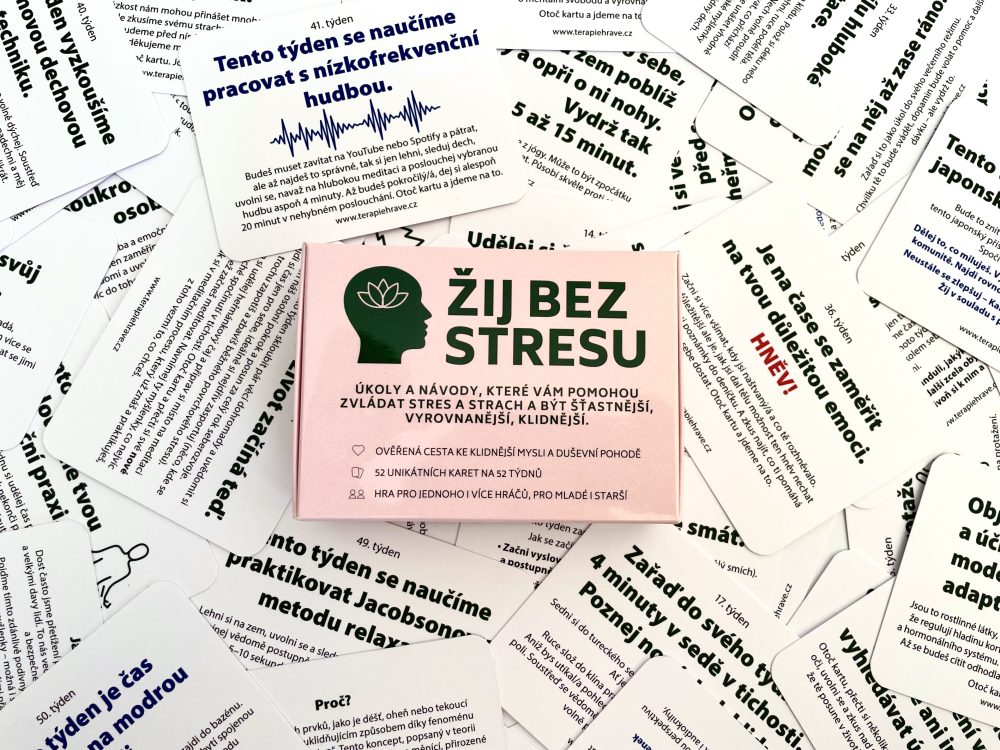 Karetní hra Žij bez stresu